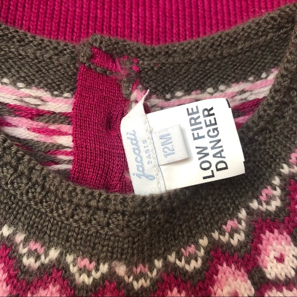 Jacadi Paris Knitted Fair Isle Baby Dress - Picture 6 of 6